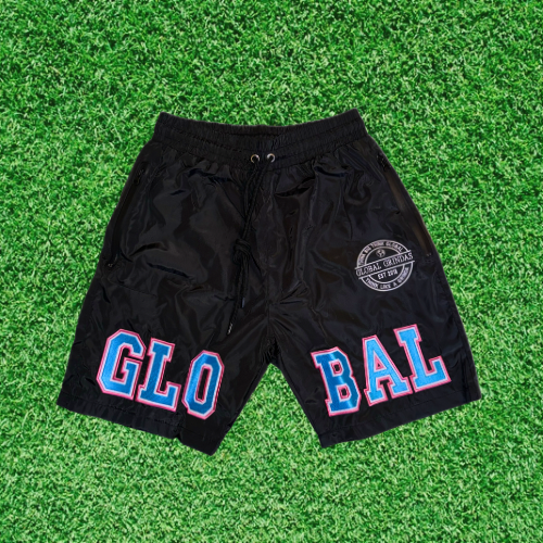 “Global” Windbreaker shorts